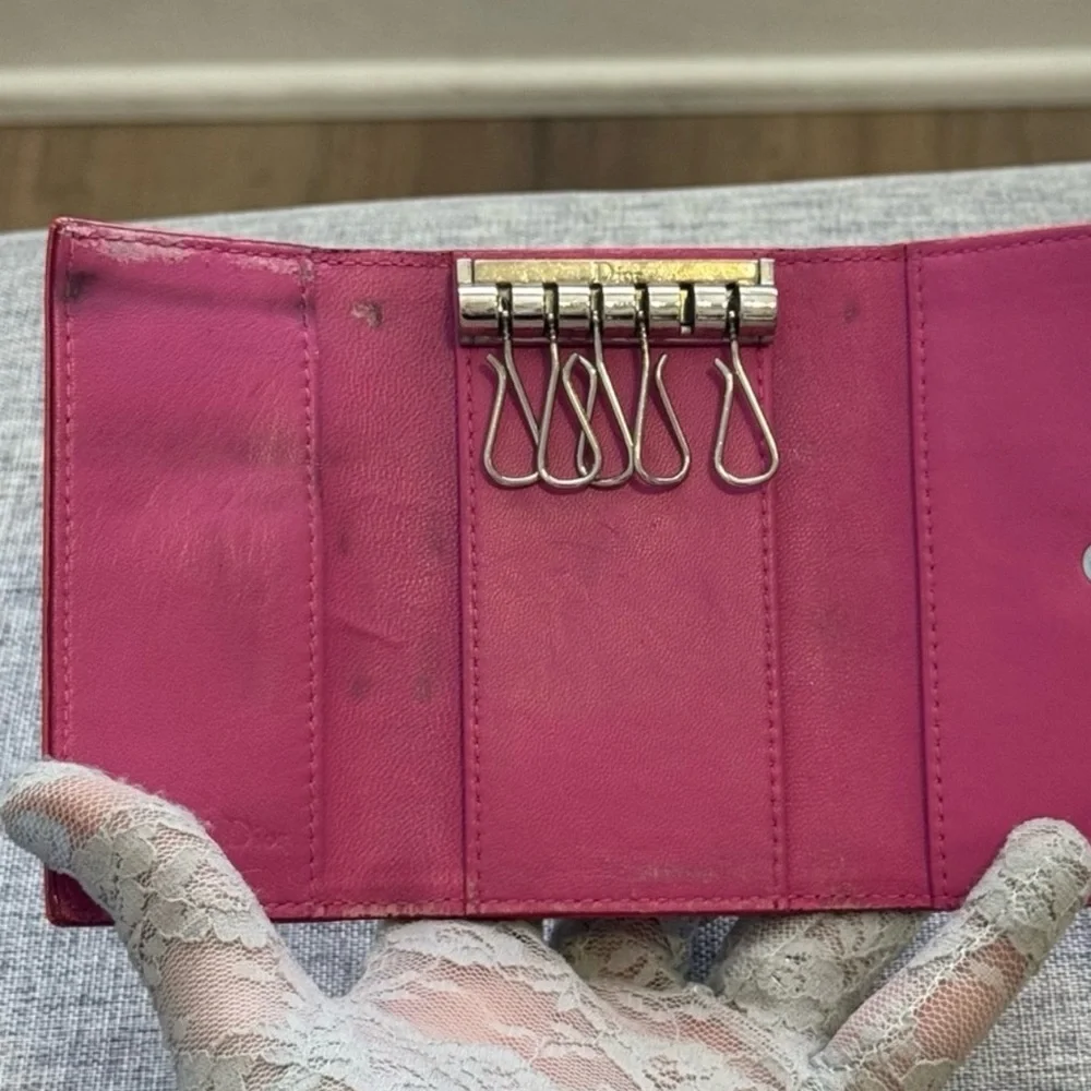 Christian Dior wallet & key holder set